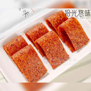 拾光悠味這是辣片?麻辣味（彩包）網(wǎng)紅辣片招商