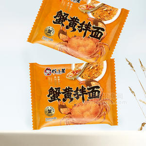 檸小薯蟹黃拌面方便面方便食品133g