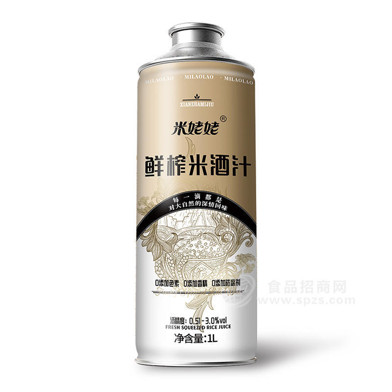 米姥姥鮮榨米酒汁風(fēng)味飲料1L