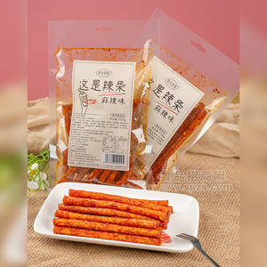 拾光悠味這是辣條?麻辣味辣條(透明包)調(diào)味面制品125g