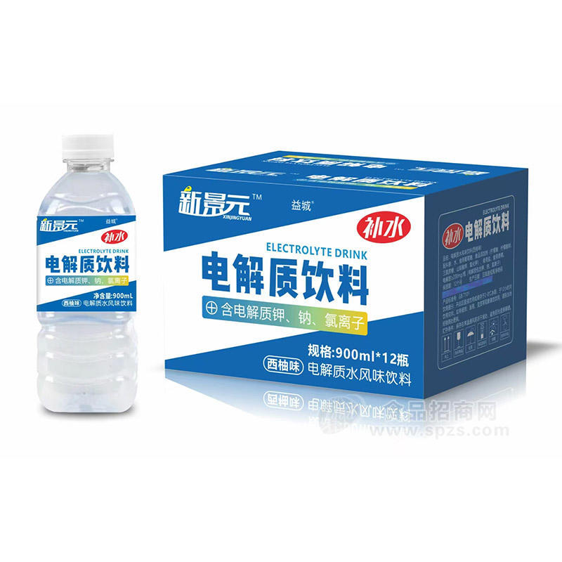 新景元西柚味电解质水风味饮料900mlx12瓶