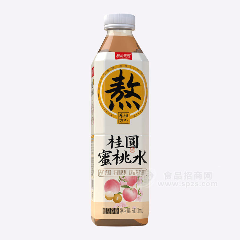 精彩无限桂圆蜜桃水植物饮料500ml