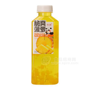 豫浪鑫脆爽菠蘿果粒復(fù)合果汁飲料500ml