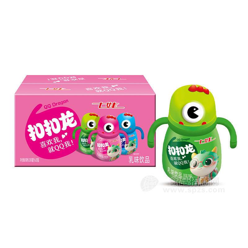 七娃扣扣龙喜欢我就QQ我乳味饮品饮料200ml