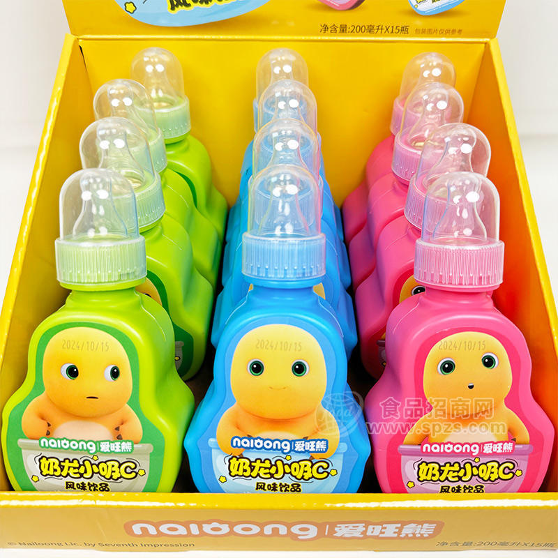 爱旺熊奶龙小吸C箱装儿童饮料风味饮品招商200ml