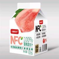 小樣時(shí)光?100NFC蜜桃汁325ml/盒