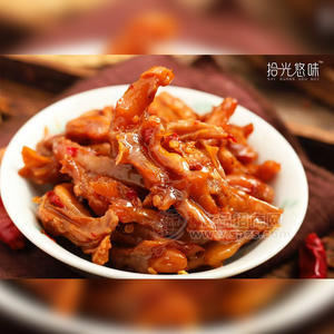 拾光悠味香鹵味去骨鴨爪風(fēng)味獨(dú)特休閑食品招商