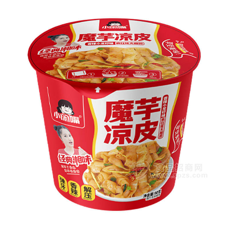 小閑嘴香辣小龍蝦味魔芋涼皮方便食品招商盒裝