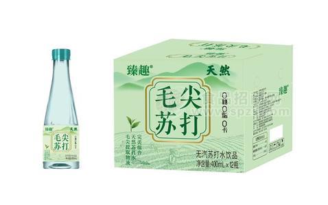 臻趣毛尖蘇打無氣蘇打水400ml