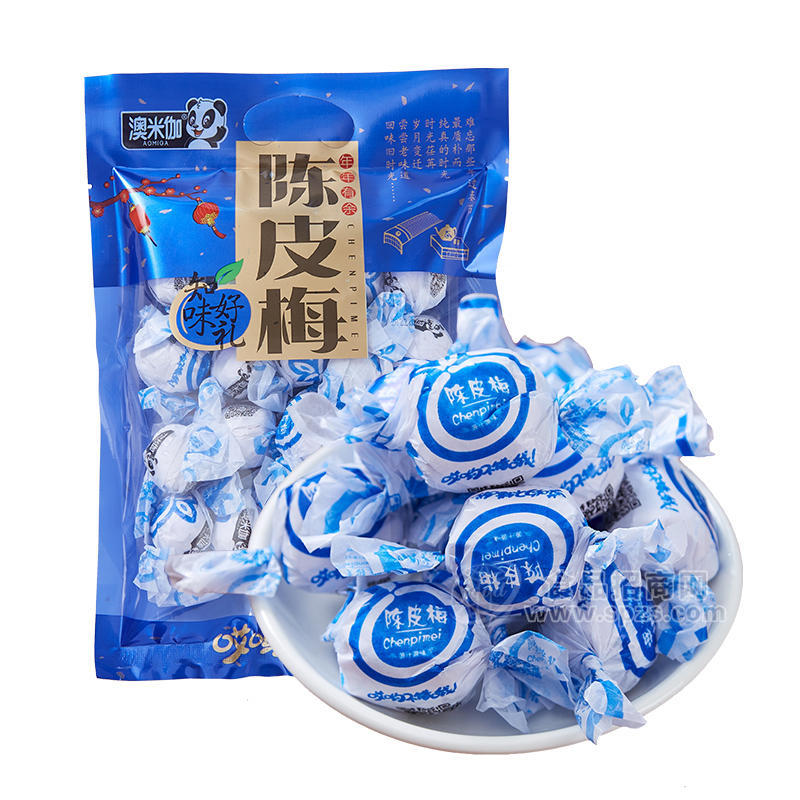 澳米伽陳皮梅涼果類蜜餞零食獨(dú)立包裝袋裝招商