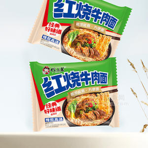 檸小薯紅燒牛肉面方便面方便食品121g