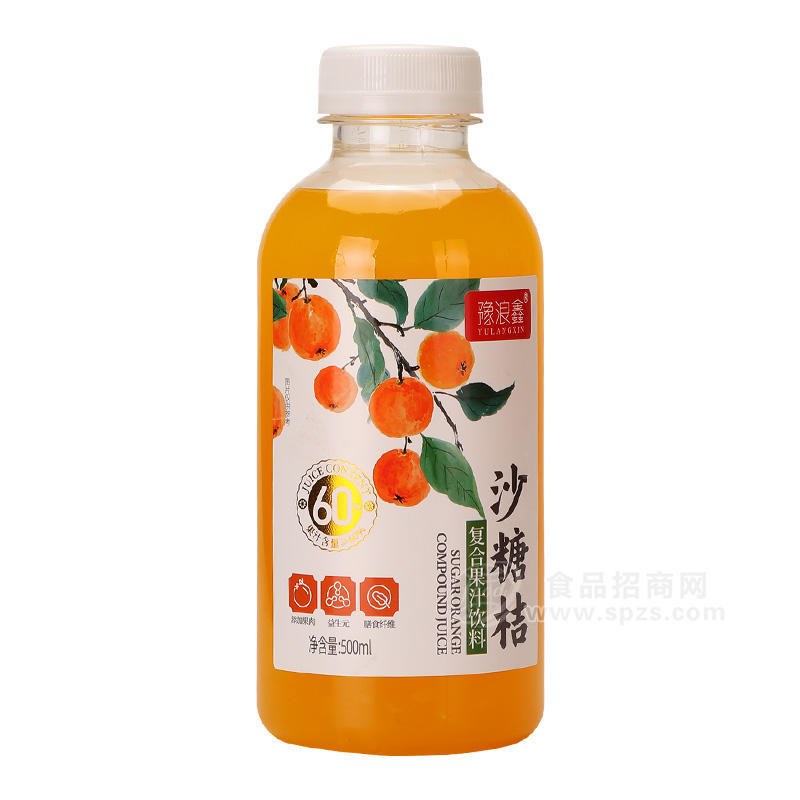 豫浪鑫砂糖桔复合果汁饮料500ml 