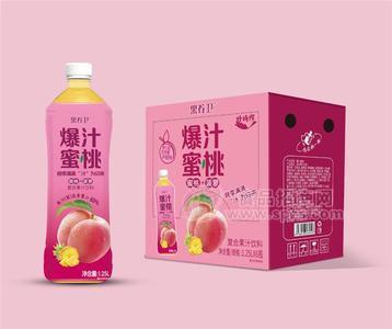 爆汁蜜桃復(fù)合果粒果汁復(fù)合飲品瓶裝