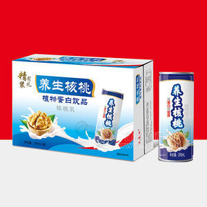 養(yǎng)生核桃雙蛋白雙營(yíng)養(yǎng)核桃露植物蛋白飲品飲料245ml