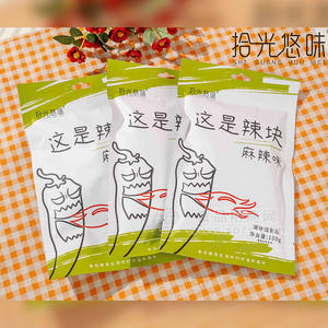 拾光悠味這是辣塊?麻辣味（彩包）辣塊調(diào)味面制品食品100g