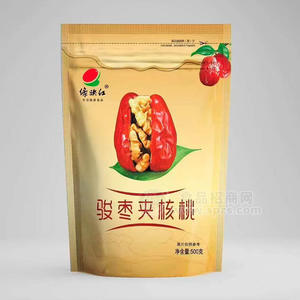 綠映紅駿棗夾核桃休閑食品500g