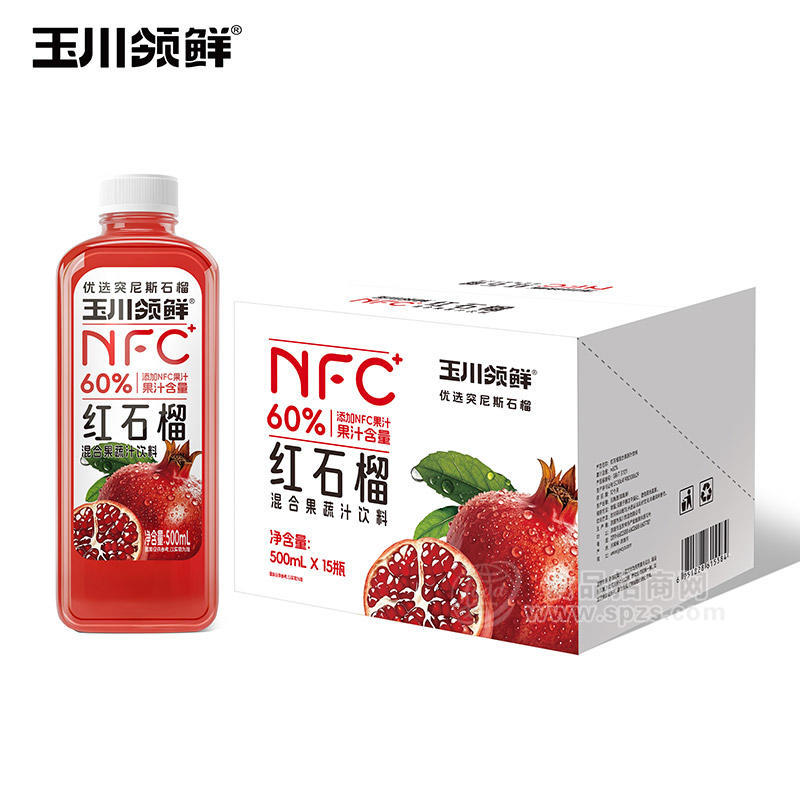 玉川領(lǐng)鮮NFC紅石榴混合果蔬汁飲料500ml