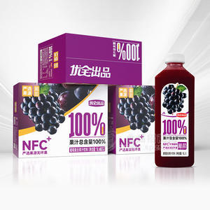 优全出品NFC100%葡萄复合果汁饮料1LX8瓶厂家招商