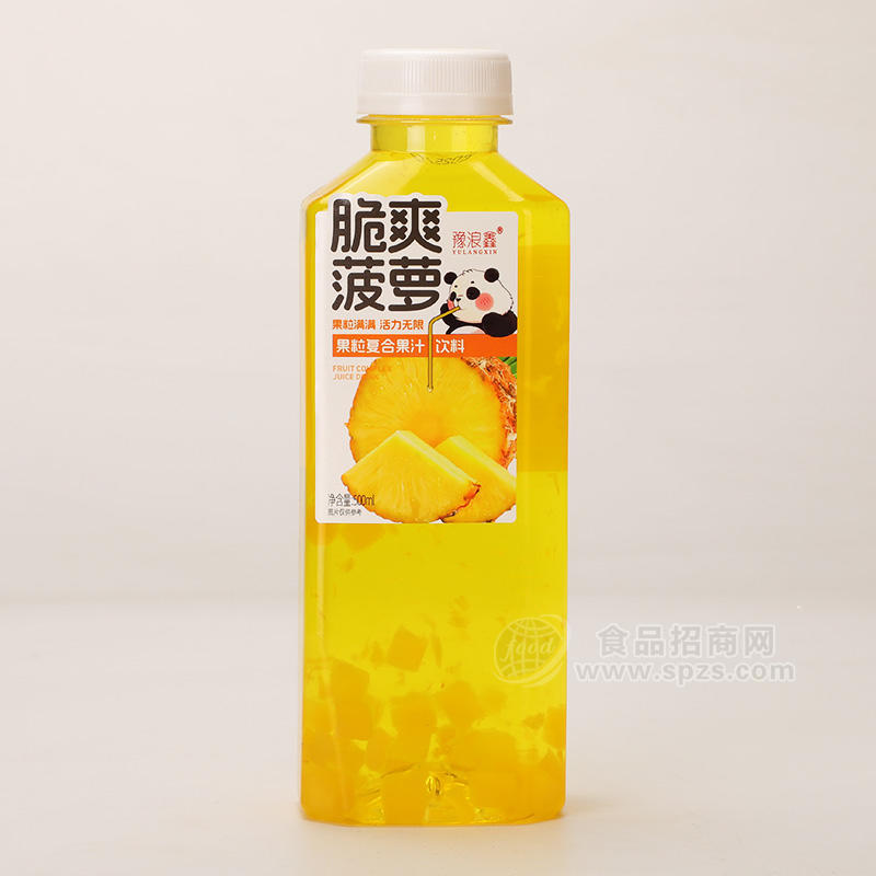 豫浪鑫脆爽菠萝果粒复合果汁饮料500ml招商