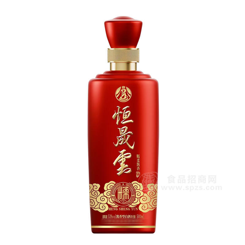 恒晟雲(yún)糯柔醬香酒53度白酒招商500ml