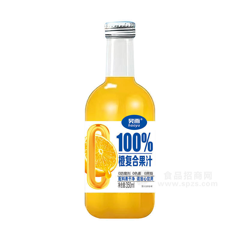 昊雨100%橙復合果汁飲料350ml