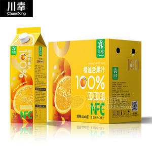 川幸100%橙混合果汁饮品饮料厂家招商1L