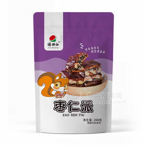 綠映紅棗仁派休閑食品268g招商