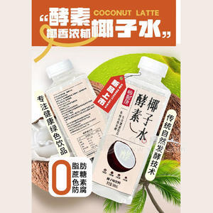 恒利康酵素椰子水椰子味飲料植物蛋白飲料500ml