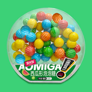 澳米伽西瓜形泡泡糖休閑零食招商180g