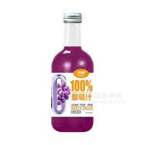 昊雨100%葡萄汁果汁饮料350ml