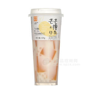 茶雅果绣520系列芒芒撞牛乳风味饮料饮品520g