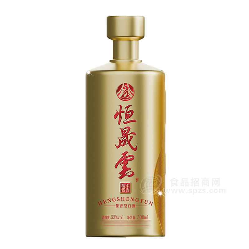 恒晟雲(yún)醬香型白酒53度白酒招商500ml