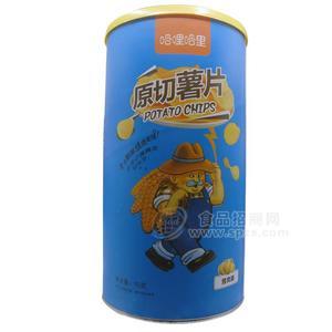 哈哩哈里烤肉味原切薯片方便零食90g
