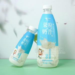 昊雨果粒奶昔乳味飲料乳飲料1.25L