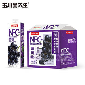 玉川果先生NFC葡萄復(fù)合果汁飲品飲料1×6