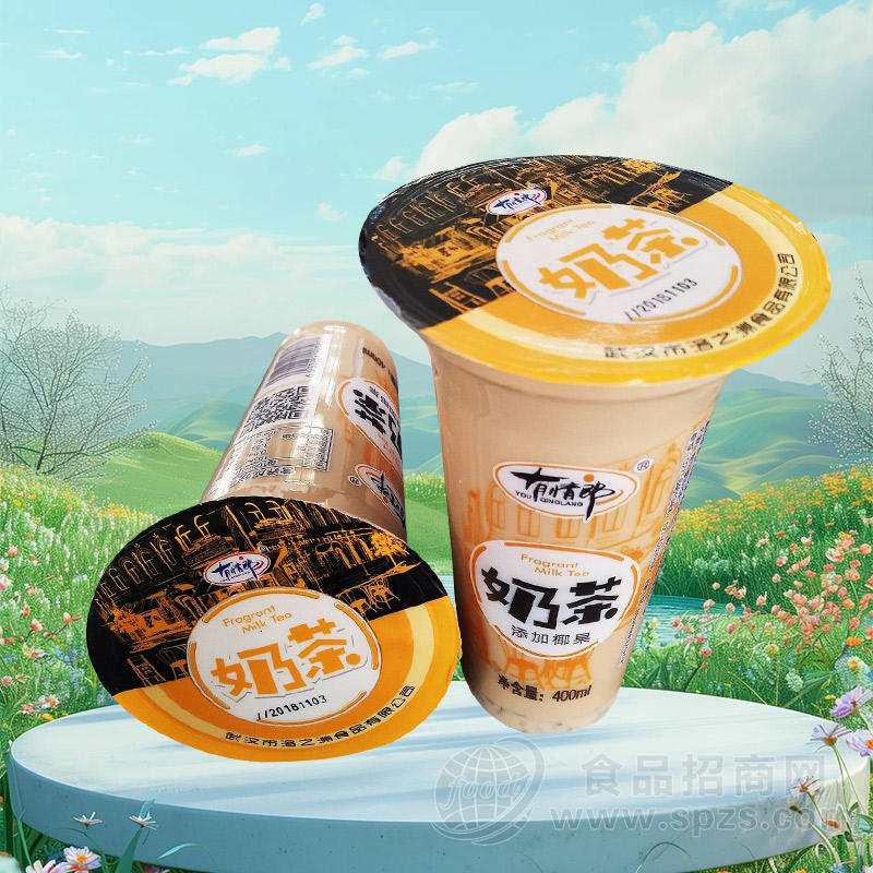 有情郎奶茶添加椰果饮品饮料厂家招商400ml