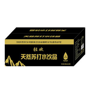 轻欢天然苏打水饮品饮料厂家招商380ml×24