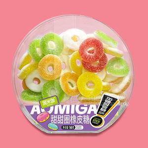 澳米伽甜甜圈橡皮糖小零食糖果招商160g