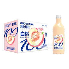 椰泰果以鲜白桃桃复合果汁饮料1.25L果汁饮料招商