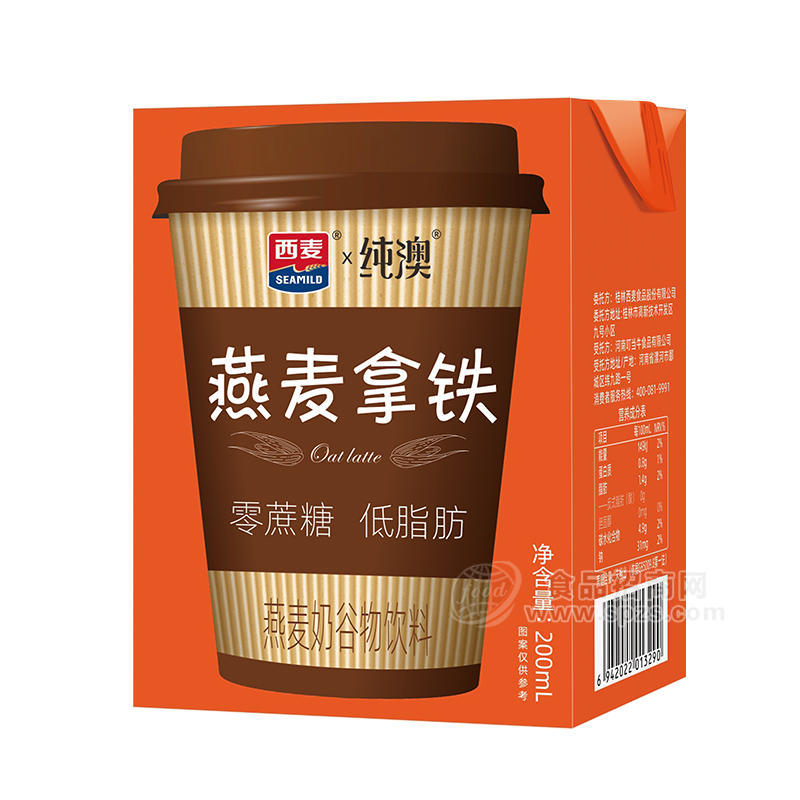 純澳燕麥拿鐵谷物飲料200ml