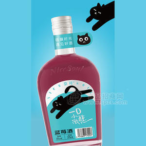 奈司8度蓝莓酒果酒375ml