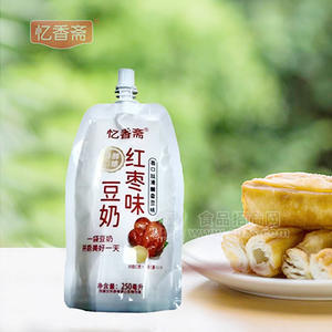 憶香齋紅棗味豆奶飲品飲料招商250ml
