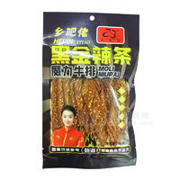 鄉(xiāng)吧佬黑金辣條魔力牛排辣條休閑食品零食招商80g