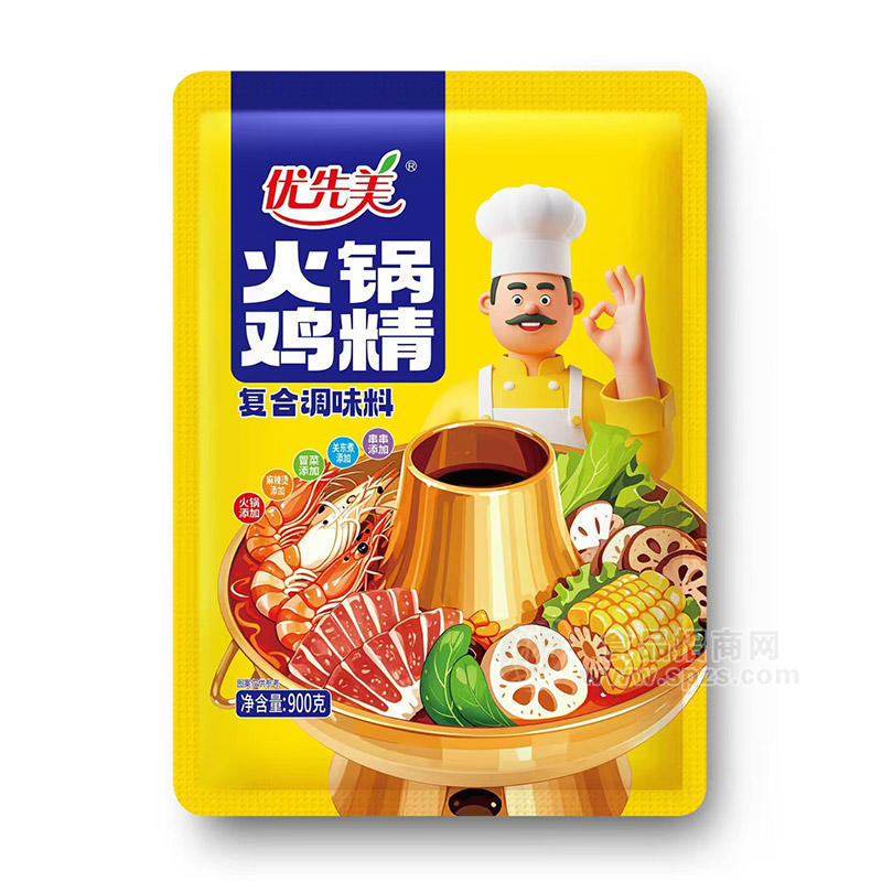 優(yōu)先美火鍋雞精復(fù)合調(diào)味料調(diào)味品900g