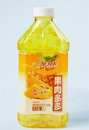 龍力卡菠蘿味復(fù)合果汁飲料果肉多多