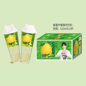 檸檬NFC蜂蜜檸檬果肉飲料飲品廠家招商620ml