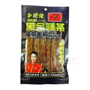 鄉(xiāng)吧佬黑金辣條魔力面筋辣條休閑食品零食招商80g