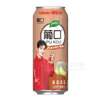 葡口果粒+果汁果粒哈密瓜汁飲料罐裝招商490ml