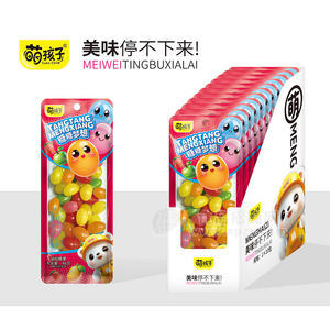 萌孩子吉利贝豆糖凝胶糖果休闲零食食品招商46g