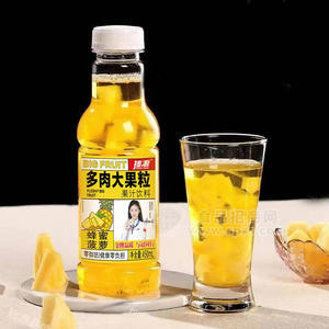 拙源蜂蜜菠萝多肉大果粒果汁饮料450ml厂家招商